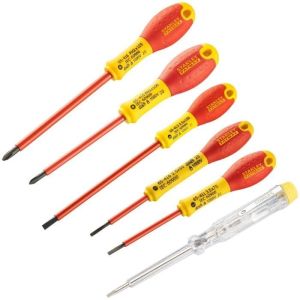 Juego de 6 destornilladores - stanley fatmax - 0-65-441 - aislados 1000v -