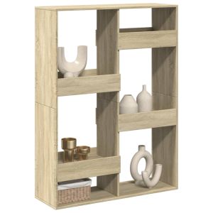 Librerías madera roble sonoma 100x33x135 cm