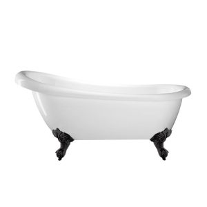 Bañera con patas richmond  155 cm patas águila negras
