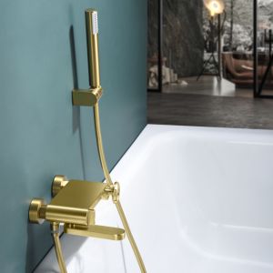 Imex - grifo monomando ducha y bañera oro serie olimpo