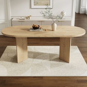 Mesa de comedor para 6 a 8 personas roble 200x90cm