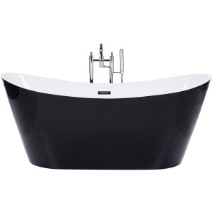 Bañera independiente antigua 160 x 76 cm negro