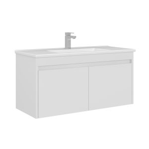 Mueble para lavabo <<arno 100>> - 100 x 45 x 52 cm - blanco
