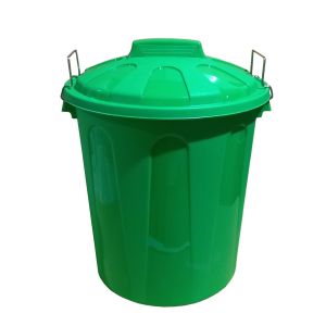 Bo basura de plástico con tapadera | bo almacenaje y reciclar | 70 litros -