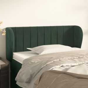 Cabecero de terciopelo verde oscuro 83x23x78/88 cm eso1153