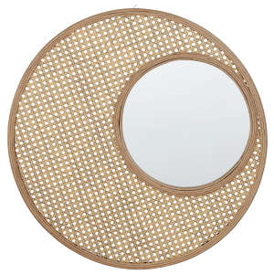 Espejo de pared palau 60 cm 60 cm ratán natural