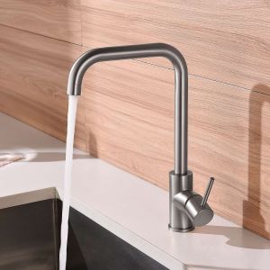 Grifo de cocina monomando sky bath níquel cepillado inox s304