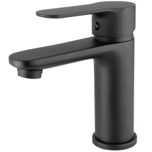 Valaz grifo de lavabo monomando redondo negro mate serie viar