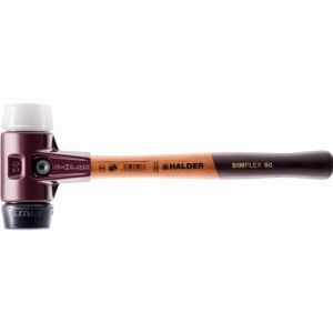 Mazo de goma y plástico - halder - simplex 30 mm - cabeza de goma y superpl