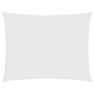 Toldo de vela rectangular tela oxford blanco 3x4 m