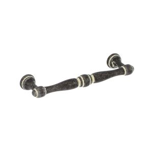 Tirador para mueble 619 en zamac dist entre ejes 96 mm marfil lote de 6