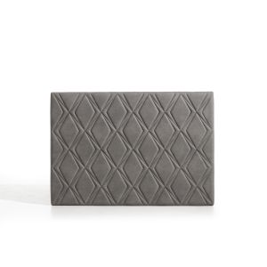 Cabecero rubí para cama de 160 de tela gris 165x115x8.