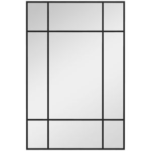Espejo de pared 90x2x60 cm vidrio Homcom, hogar - decoración