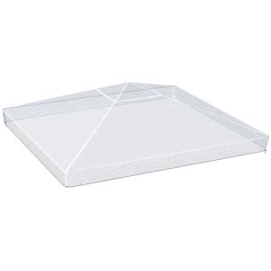 Gazebo cubierta protectora 300x300x80 cm PVC transparente Outsunny