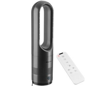 Tectake ventilador de torre, 80° oscilación, con temporizador, antracita
