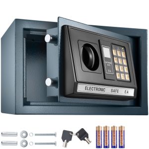 Caja fuerte electrónica + llave de seguridad modelo 1, negro