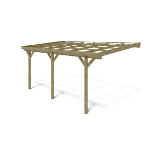 Cochera 3x5.24 m - 15 m2 - apoyado contra  - car7-2