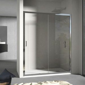 Frontal de ducha + puerta corredera grant  160 cm sin decorado sin lateral