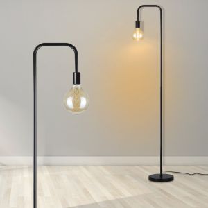 Nettlife lámpara de pie negro 157x28.5 ip20