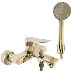 Rea grifo de bañera js-634903g viral gold, 19,5x17,5x11,5 cm