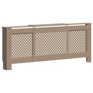 vidaXL cubierta para radiador mdf 205 cm