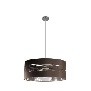 Fab 157795079 | coLGante niebla 1xE27 cromo/marrón-plata regx50x50 cm