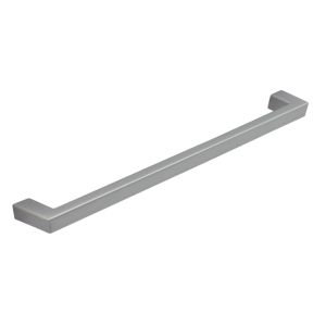 Tirador de mueble en zamac acabado cromado mate e 320 mm
