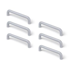 Tirador para mueble rei 6-e419.67 | cc 96 mm | aluminio | 6 uds. | abs