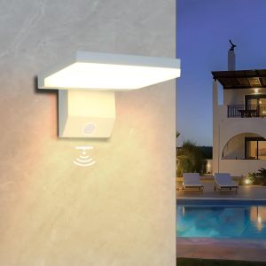 Lámpara de pared exterior con sensor impermeable 18 w 3000 k
