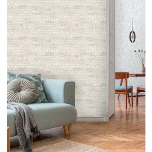 Papel pintado gaulan  geométrico de círculos  3d textura relieve 10.6m²