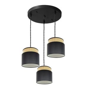 Kandy chandelier 3xe27 black