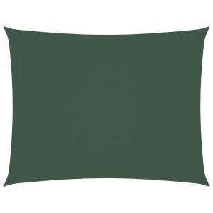 vidaXL toldo de vela rectangular tela oxford verde oscuro 4x5 m