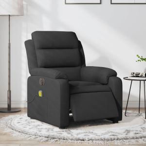 Sillón reclinable de masaje eléctrico tela negro qweo7627