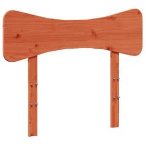 vidaXL cabecero de cama madera maciza de pino marrón cera 90 cm