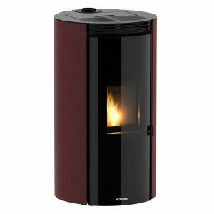 Estufa de pellets canalizable kea de 12 kw corten