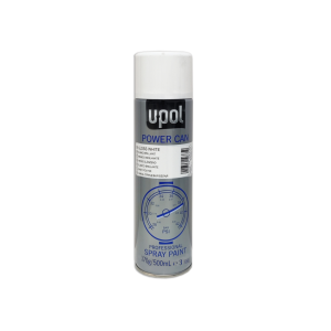Spray u-pol power can pcgw blanco brillante 9010 500 ml