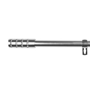 Barra de acero extensible y decorativa (plata, 70-120cm diamante)