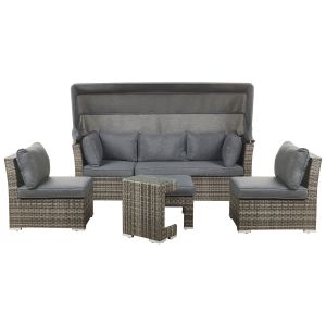 Conjunto de jardín marrón oscuro corte