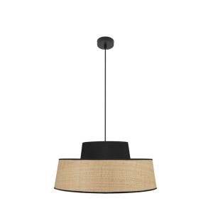CoLGante jia 1xE27 natural/negro regx50x50 cm