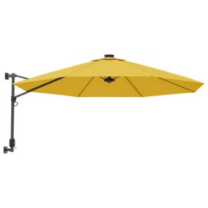 vidaXL sombrilla de pared amarillo 290 cm