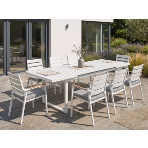 Conjunto de comedor blanco valcanetto/taviano
