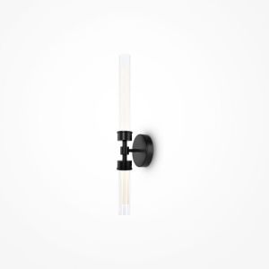 Aplique de pared - maytoni - stelo - 2 luces - LED integradas - negro 3000k
