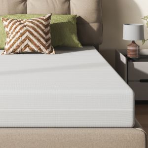 Colchón 120x200cm espuma d25 transpirable y lavable color blanco