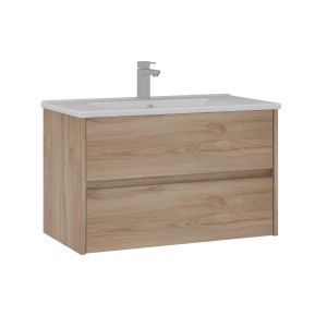 Mueble para lavabo <<side 85 v2>> - 85 x 45 x 52 cm - roble
