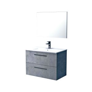 Ondee - mueble de baño  aruba - ancho 80cm - cemento melamina