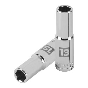 Llave vaso hexagonal larga, cuadro 1/2" - 13 mm