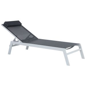 Tumbona catania metal negro