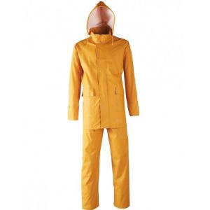 Conjunto de lluvia pu/PVC amarillo singer - talla m - vplocean02