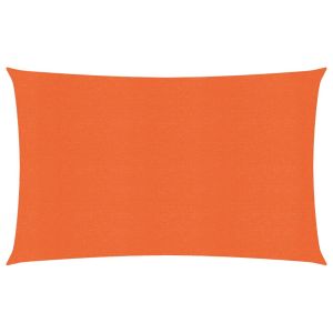 vidaXL toldo de vela hdpe naranja 160 g/m² 2x4 m