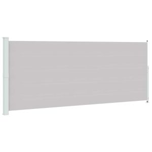 vidaXL toldo lateral retráctil para patio gris 200x500 cm